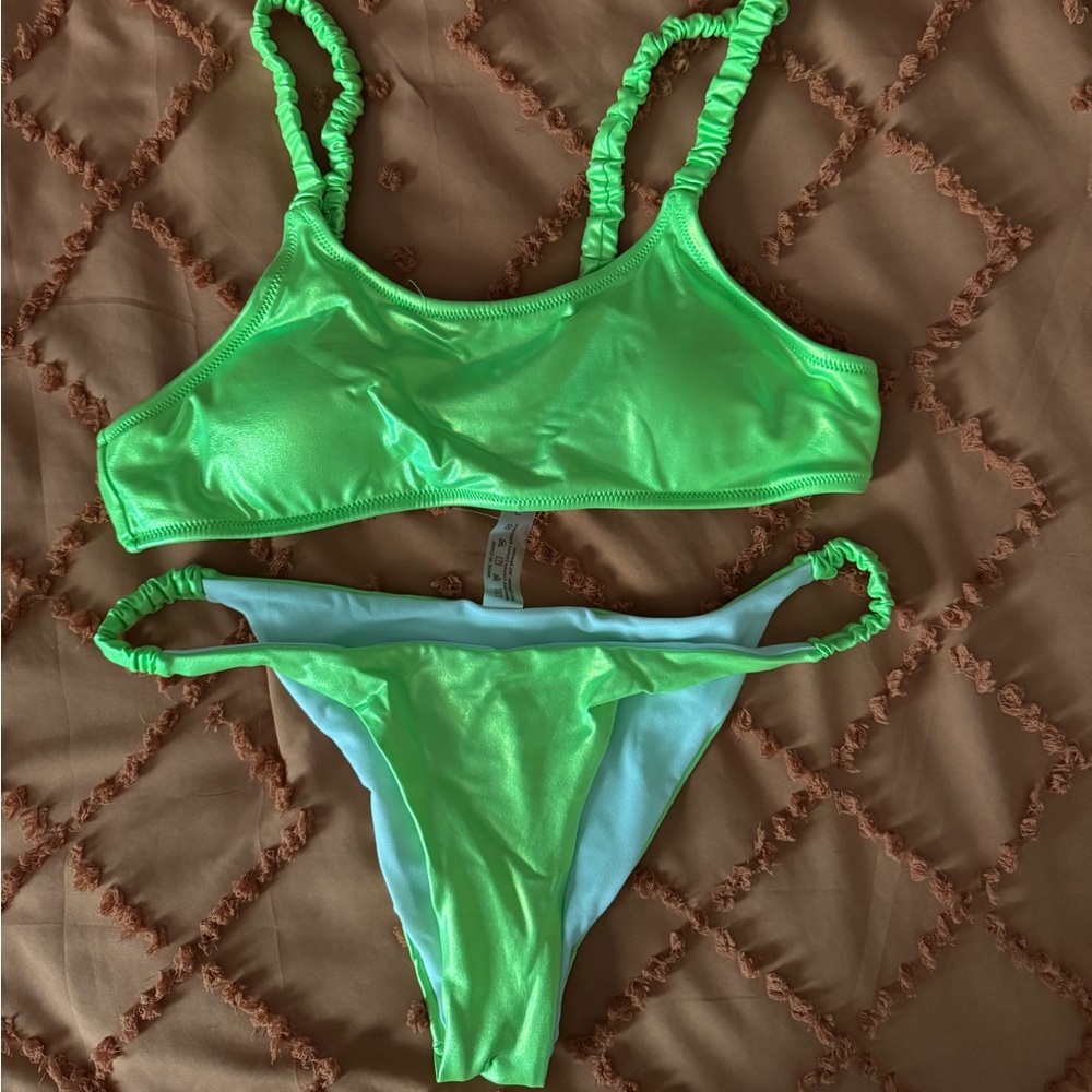 Vibrant Green Bikini Set